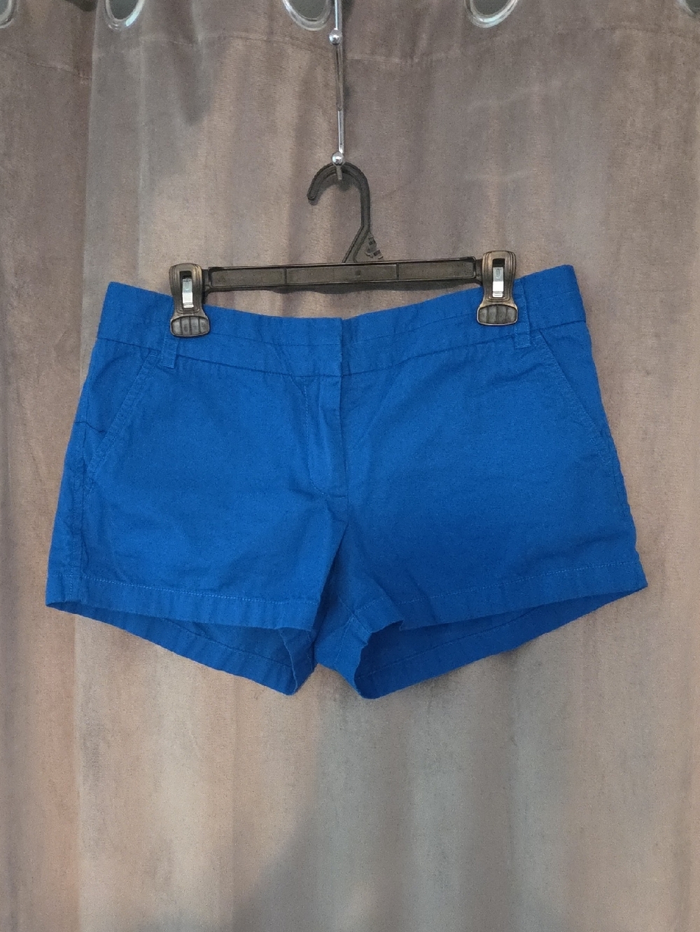 J. Crew Size 8 Royal Blue Cotton Jean-Style Shorts